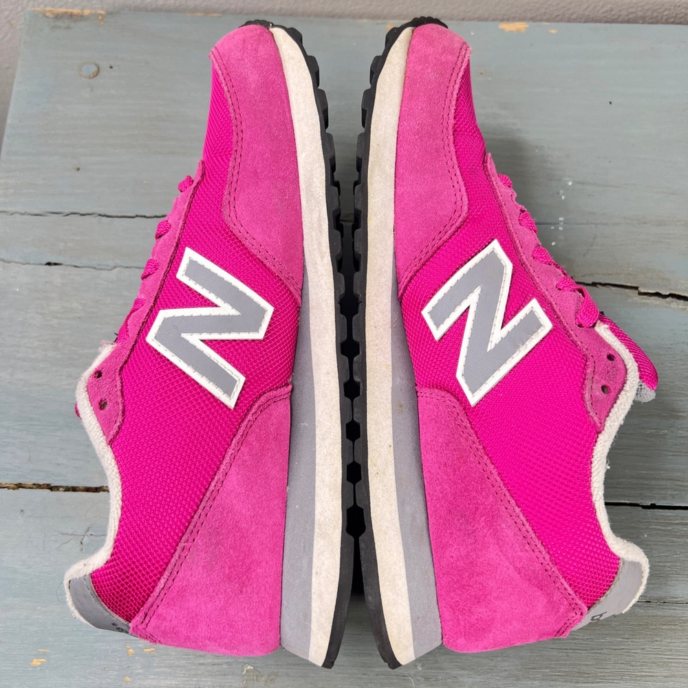 New Balance 411 Womens Sneakers Pink Suede Mesh Running Shoes WL411AAG Size 7 - Picture 7 of 13